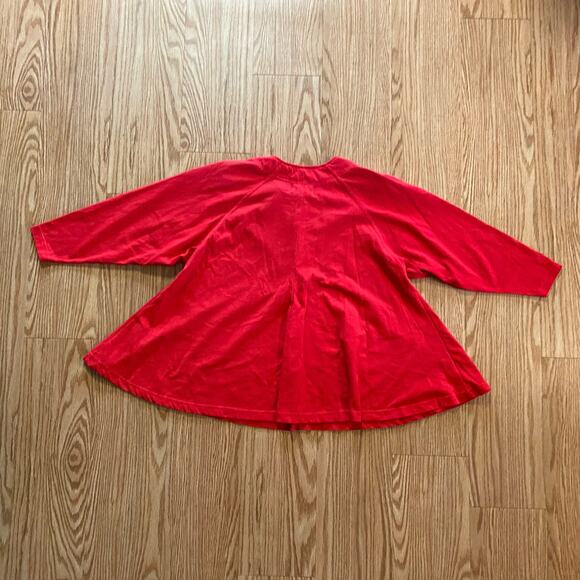 Players Sport Vintage Red Button-up Oversized Shirt Top Womens Small - Picture 8 of 16